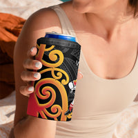 Waikato Rugby New Zealand 4 in 1 Can Cooler Tumbler Aotearoa Maori Pukana Tiki Mascot
