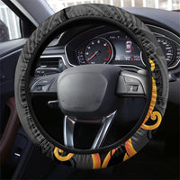 Waikato Rugby New Zealand Steering Wheel Cover Aotearoa Maori Pukana Tiki Mascot