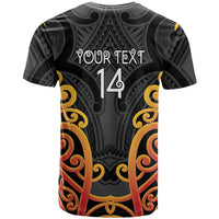 Waikato Custom Rugby New Zealand T Shirt Aotearoa Maori Pukana Tiki Mascot