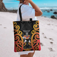 Waikato Custom Rugby New Zealand Tote Bag Aotearoa Maori Pukana Tiki Mascot