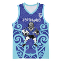 Northland Custom Rugby New Zealand Basketball Jersey Aotearoa Maori Pukana Tiki Mascot