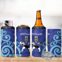 Northland Rugby New Zealand 4 in 1 Can Cooler Tumbler Aotearoa Maori Pukana Tiki Mascot