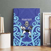 Northland Custom Rugby New Zealand Canvas Wall Art Aotearoa Maori Pukana Tiki Mascot