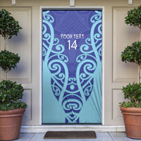 Northland Custom Rugby New Zealand Door Cover Aotearoa Maori Pukana Tiki Mascot