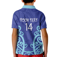 Northland Custom Rugby New Zealand Kid Polo Shirt Aotearoa Maori Pukana Tiki Mascot