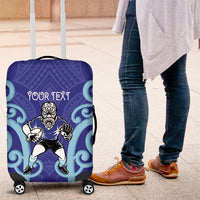 Northland Custom Rugby New Zealand Luggage Cover Aotearoa Maori Pukana Tiki Mascot