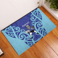Northland Custom Rugby New Zealand Rubber Doormat Aotearoa Maori Pukana Tiki Mascot