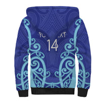 Northland Custom Rugby New Zealand Sherpa Hoodie Aotearoa Maori Pukana Tiki Mascot