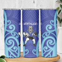 Northland Rugby New Zealand Skinny Tumbler Aotearoa Maori Pukana Tiki Mascot