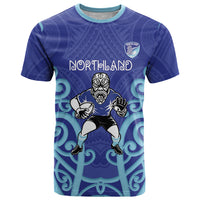 Northland Custom Rugby New Zealand T Shirt Aotearoa Maori Pukana Tiki Mascot