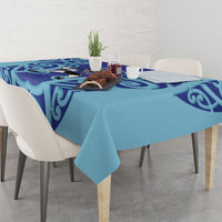 Northland Custom Rugby New Zealand Tablecloth Aotearoa Maori Pukana Tiki Mascot