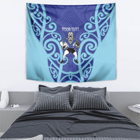Northland Custom Rugby New Zealand Tapestry Aotearoa Maori Pukana Tiki Mascot
