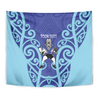 Northland Custom Rugby New Zealand Tapestry Aotearoa Maori Pukana Tiki Mascot