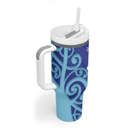 Northland Rugby New Zealand Tumbler With Handle Aotearoa Maori Pukana Tiki Mascot