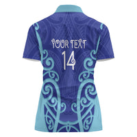 Northland Custom Rugby New Zealand Women Polo Shirt Aotearoa Maori Pukana Tiki Mascot