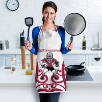 North Harbour Rugby New Zealand Apron Aotearoa Maori Pukana Tiki Mascot