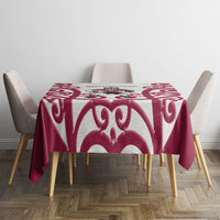 North Harbour Rugby New Zealand Tablecloth Aotearoa Maori Pukana Tiki Mascot