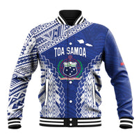 Toa Samoa Rugby Custom Baseball Jacket Go Champions Pacific Samoan Pattern - Polynesian Pride