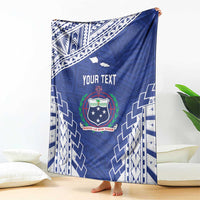 Toa Samoa Rugby Custom Blanket Go Champions Pacific Samoan Pattern - Polynesian Pride