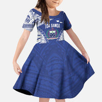 Toa Samoa Rugby Custom Family Matching Mermaid Dress and Hawaiian Shirt Go Champions Pacific Samoan Pattern - Polynesian Pride