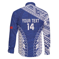 Toa Samoa Rugby Custom Family Matching Off The Shoulder Long Sleeve Dress and Hawaiian Shirt Go Champions Pacific Samoan Pattern - Polynesian Pride
