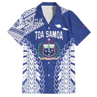 Toa Samoa Rugby Custom Family Matching Off Shoulder Maxi Dress and Hawaiian Shirt Go Champions Pacific Samoan Pattern - Polynesian Pride