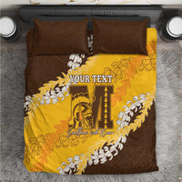 Personalized Mililani Hawaii High School Bedding Set Puakenikeni Lei Hawaiian Pattern - Polynesian Pride