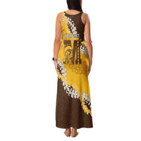 Personalized Mililani Hawaii High School Family Matching Tank Maxi Dress and Hawaiian Shirt Puakenikeni Lei Hawaiian Pattern LT14 - Polynesian Pride