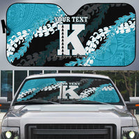 Personalized Kapolei Hawaii High School Auto Sun Shade Puakenikeni Lei Hawaiian Pattern - Polynesian Pride