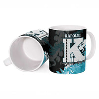 Personalized Kapolei Hawaii High School Ceramic Mug Puakenikeni Lei Hawaiian Pattern - Polynesian Pride