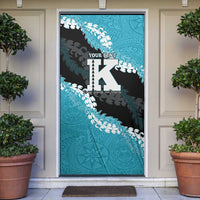 Personalized Kapolei Hawaii High School Door Cover Puakenikeni Lei Hawaiian Pattern - Polynesian Pride
