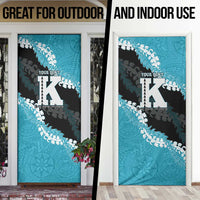 Personalized Kapolei Hawaii High School Door Cover Puakenikeni Lei Hawaiian Pattern - Polynesian Pride