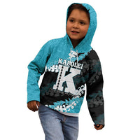 Personalized Kapolei Hawaii High School Kid Hoodie Puakenikeni Lei Hawaiian Pattern - Polynesian Pride