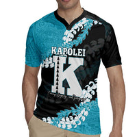 Personalized Kapolei Hawaii High School Rugby Jersey Puakenikeni Lei Hawaiian Pattern - Polynesian Pride