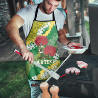 Personalized Leilehua Hawaii High School Apron Puakenikeni Lei Hawaiian Pattern - Polynesian Pride