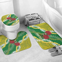 Personalized Leilehua Hawaii High School Bathroom Set Puakenikeni Lei Hawaiian Pattern - Polynesian Pride