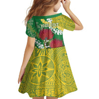 Personalized Leilehua Hawaii High School Family Matching Tank Maxi Dress and Hawaiian Shirt Puakenikeni Lei Hawaiian Pattern LT14 - Polynesian Pride