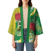 Personalized Leilehua Hawaii High School Kimono Puakenikeni Lei Hawaiian Pattern - Polynesian Pride