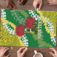 Personalized Leilehua Hawaii High School Puzzle Puakenikeni Lei Hawaiian Pattern - Polynesian Pride
