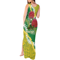 Personalized Leilehua Hawaii High School Tank Maxi Dress Puakenikeni Lei Hawaiian Pattern - Polynesian Pride