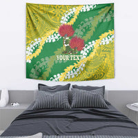 Personalized Leilehua Hawaii High School Tapestry Puakenikeni Lei Hawaiian Pattern - Polynesian Pride