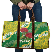 Personalized Leilehua Hawaii High School Travel Bag Puakenikeni Lei Hawaiian Pattern - Polynesian Pride
