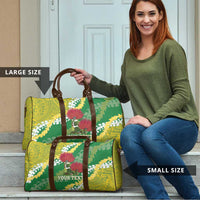 Personalized Leilehua Hawaii High School Travel Bag Puakenikeni Lei Hawaiian Pattern - Polynesian Pride