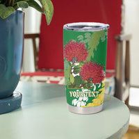 Personalized Leilehua Hawaii High School Tumbler Cup Puakenikeni Lei Hawaiian Pattern - Polynesian Pride