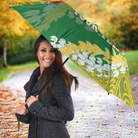 Personalized Leilehua Hawaii High School Umbrella Puakenikeni Lei Hawaiian Pattern - Polynesian Pride
