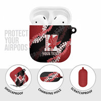 Personalized Kalani Hawaii High School AirPods Case Puakenikeni Lei Hawaiian Pattern - Polynesian Pride