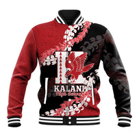Personalized Kalani Hawaii High School Baseball Jacket Puakenikeni Lei Hawaiian Pattern - Polynesian Pride