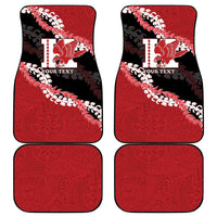 Personalized Kalani Hawaii High School Car Mats Puakenikeni Lei Hawaiian Pattern - Polynesian Pride