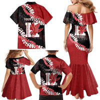 Personalized Kalani Hawaii High School Family Matching Mermaid Dress and Hawaiian Shirt Puakenikeni Lei Hawaiian Pattern LT14 - Polynesian Pride