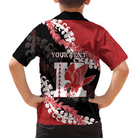 Personalized Kalani Hawaii High School Family Matching Off Shoulder Short Dress and Hawaiian Shirt Puakenikeni Lei Hawaiian Pattern LT14 - Polynesian Pride
